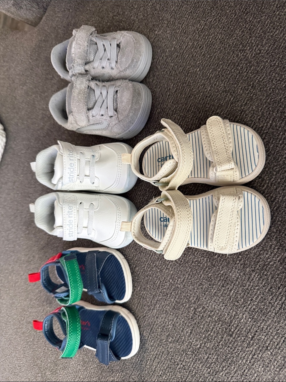 Vans Toddler Sneakers and Sandals Mix - White, Cream, Navy, Green, Red